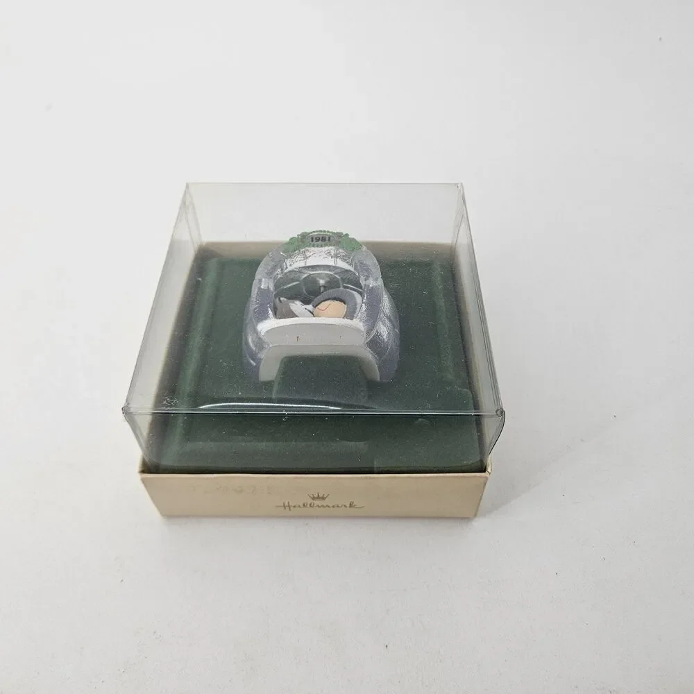 Vintage 1981 Hallmark Keepsake Ornament Igloo Boy & Husky Dog Christmas Holiday